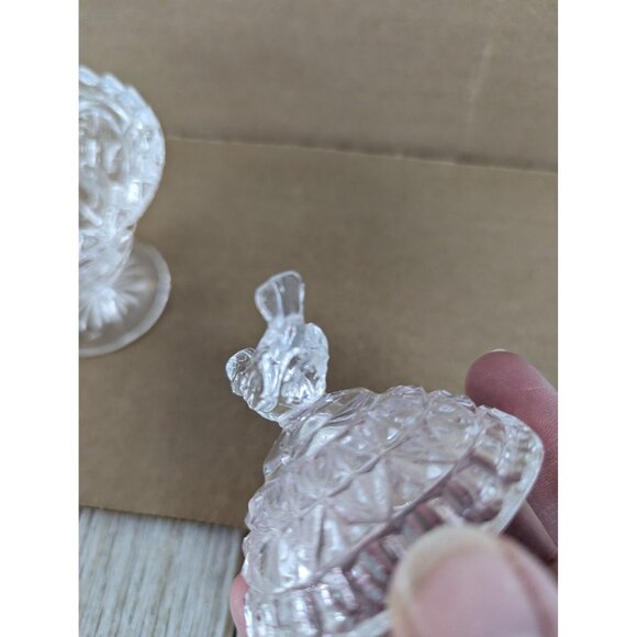 Hofbauer The Byrdes Trinket Dish 4" Stemmed Birds - Picture 3 of 6